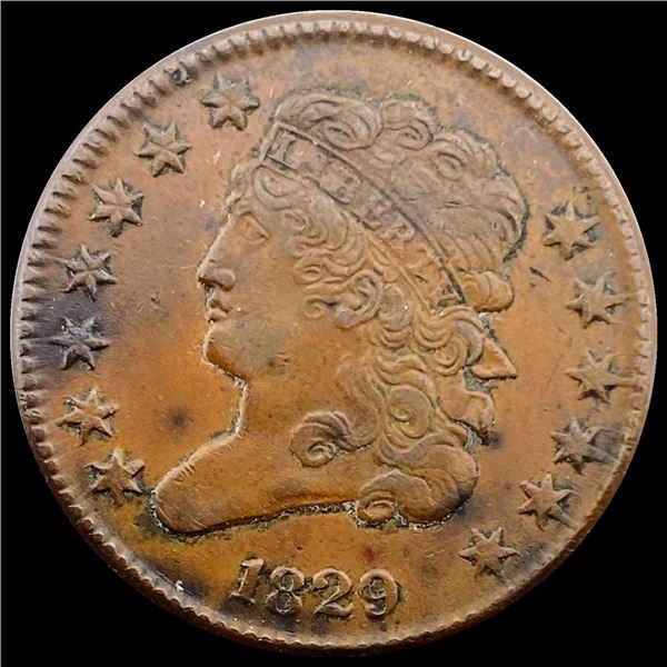 1829 Classic Head Half Cent CLOSELY UNCIRCULATED