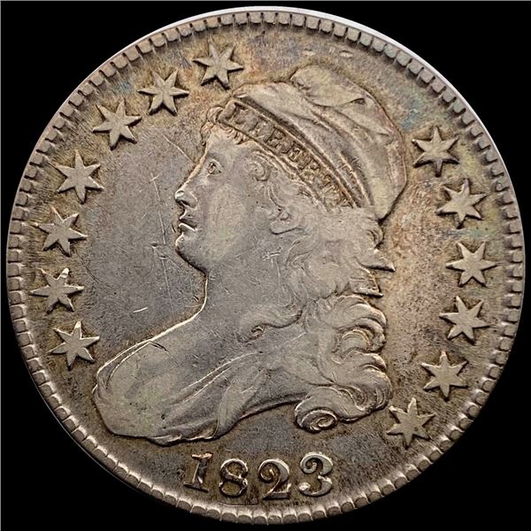 1823 Capped Bust Half Dollar NEARLY UNCIRCULATED
