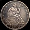 Image 1 : 1853 Arrows Seated Liberty Half Dollar UNCIRCULATED