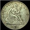 Image 1 : 1857 Silver Seated Liberty Quarter CLOSELY UNCIRCULATED
