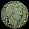 Image 1 : 1905 Barber Silver Quarter NICELY CIRCULATED