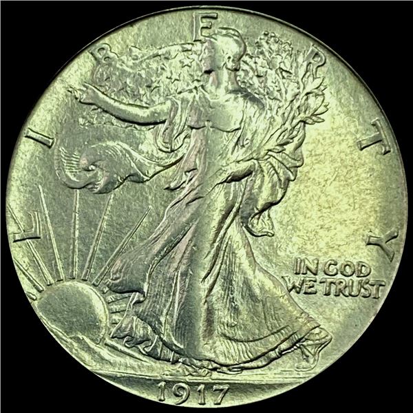 1917 Walking Liberty Half Dollar CHOICE AU