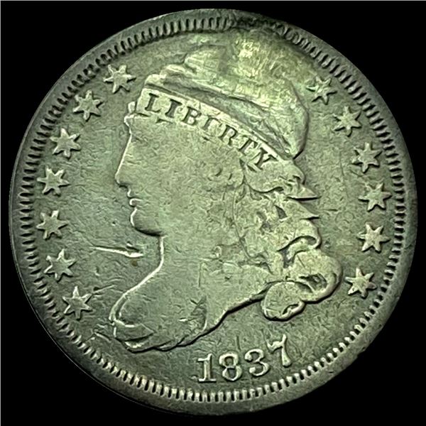1837 Capped Bust Dime NICELY CIRCULATED