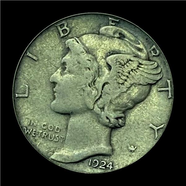 1924-D Silver Mercury Dime NICELY CIRCULATED