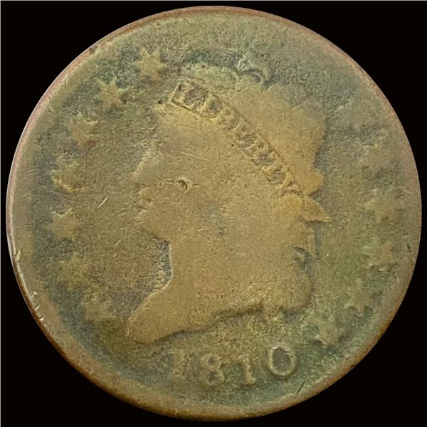 1810 Classic Head Large Cent NICELY CIRCULATED