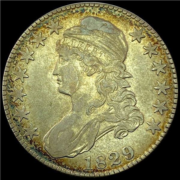 1829 Capped Bust Half Dollar NEARLY UNCIRCULATED