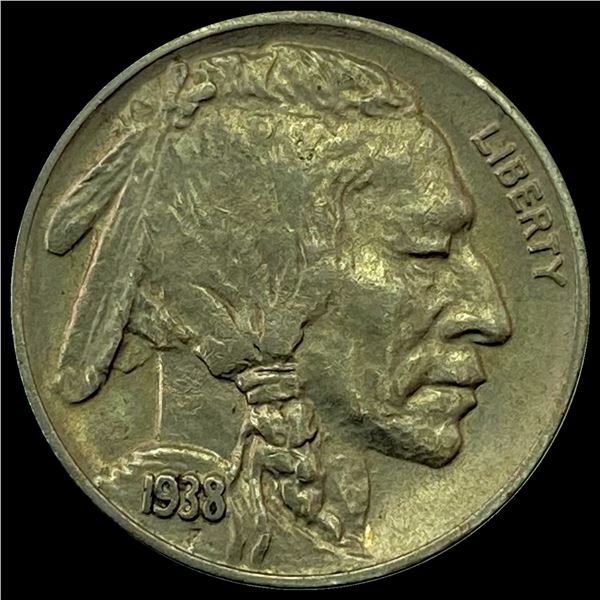 1938 Nickel Five Cents (Buffalo Nickel) CHOICE BU