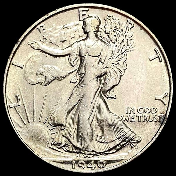 1940-S Silver Half Dollar Walking Liberty CLOSELY UNCIRCULATED