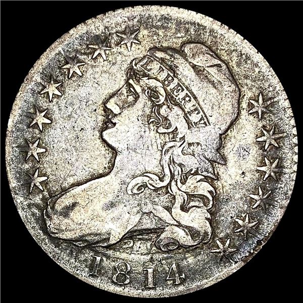 1814 Capped Bust Half Dollar LIGHTLY CIRCULATED