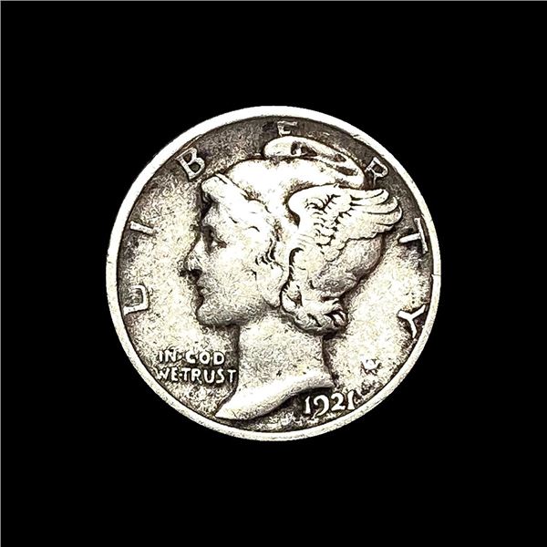 1921 Silver Mercury Dime NICELY CIRCULATED