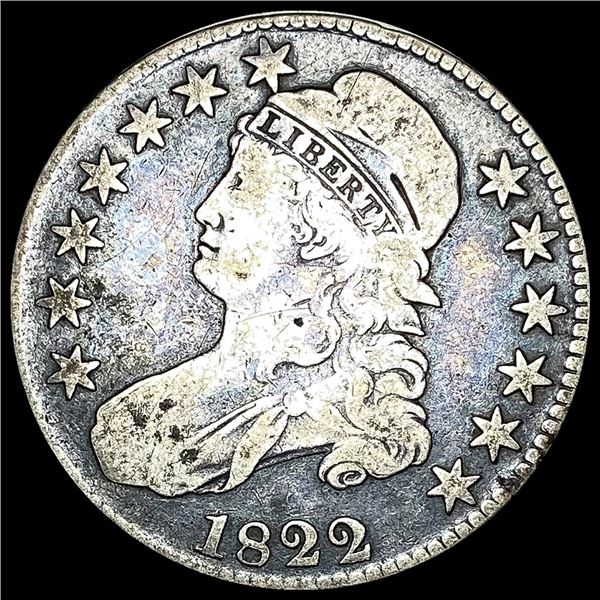 1822 Capped Bust Half Dollar NICELY CIRCULATED