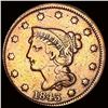 1843 Braided Hair Large Cent LIGHTLY CIRCULATED