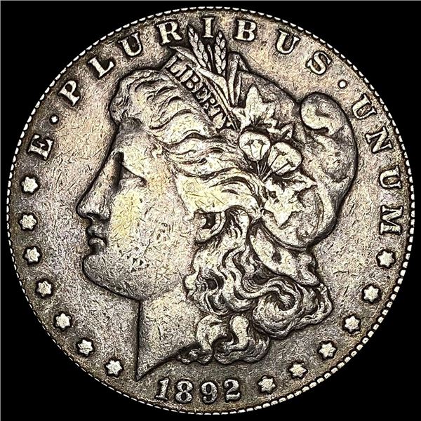 1892 Silver Morgan Dollar LIGHTLY CIRCULATED