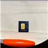 Image 1 : PAMP Suisse 1g Gold Bar .9999 Fine in Assay Card UNCIRCULATED