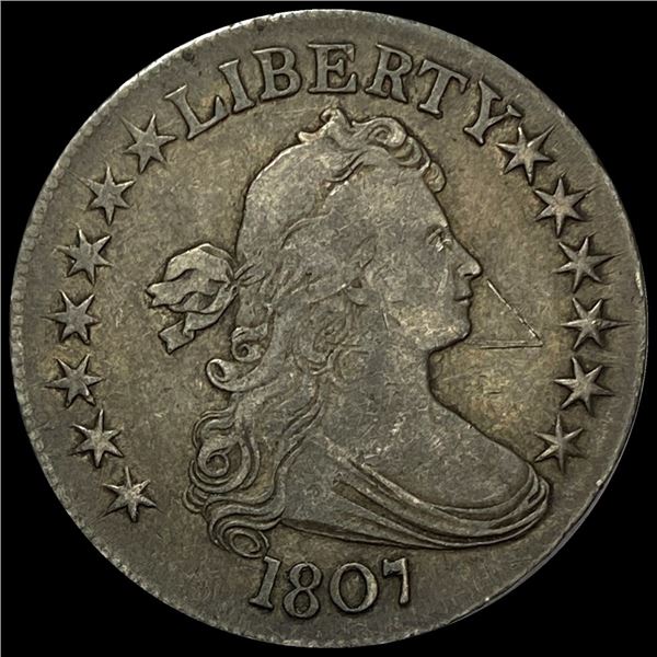 1807 Draped Bust Half Dollar LIGHTLY CIRCULATED