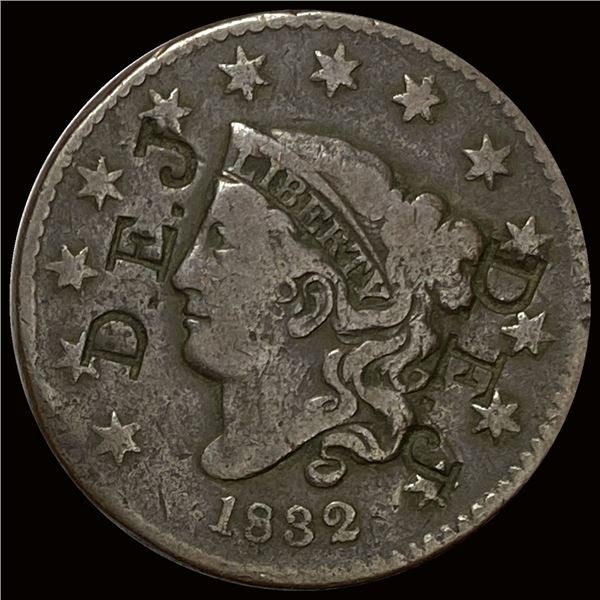 This is an 1832 Coronet Head Large Cent. LIGHTLY CIRCULATED