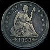 Image 1 : 1853 Arrows Seated Liberty Silver Quarter NICELY CIRCULATED