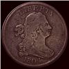 Image 1 : 1804 Copper Half Cent Draped Bust. NICELY CIRCULATED