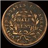 Image 2 : 1800 Copper Half Cent NICELY CIRCULATED