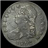1812 Capped Bust Half Dollar LIGHTLY CIRCULATED