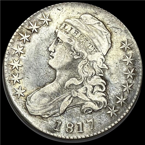 1817 Capped Bust Half Dollar NEARLY UNCIRCULATED