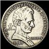 Image 1 : 1918 Silver Half Dollar Illinois Centennial CLOSELY UNCIRCULATED