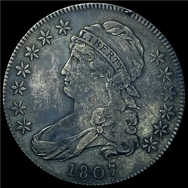1807 Capped Bust Half Dollar LIGHTLY CIRCULATED