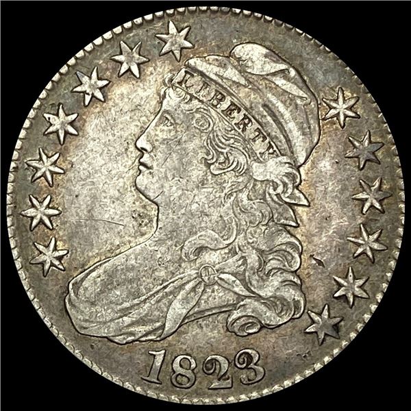 1823 Capped Bust Half Dollar LIGHTLY CIRCULATED