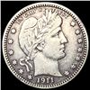 1911 Silver Barber Quarter LIGHTLY CIRCULATED