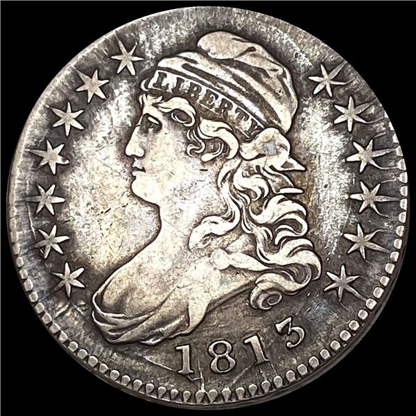LIGHTLY CIRCULATED 1813 Capped Bust Half Dollar