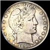 Image 1 : CLOSELY UNCIRCULATED 1898-S Silver Barber Half Dollar