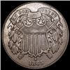 Image 1 : CLOSELY UNCIRCULATED 1865 Two-Cent Piece