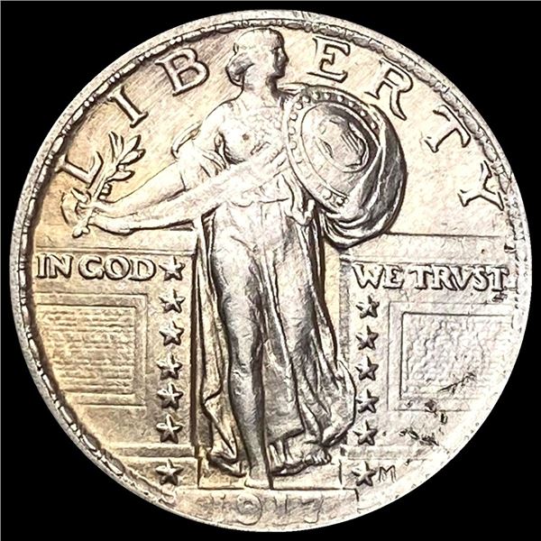 UNCIRCULATED 1917 Type 1 Standing Liberty Silver Quarter