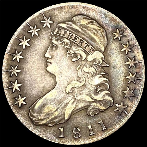 NEARLY UNCIRCULATED 1811 Capped Bust Silver Half Dollar