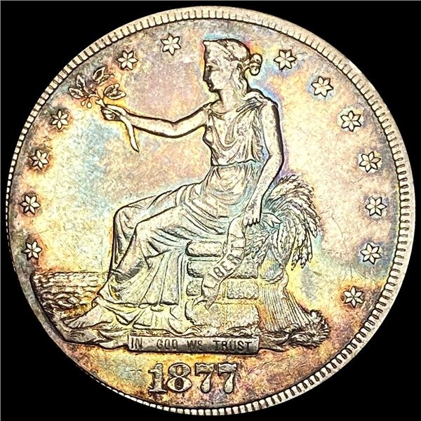 CLOSELY UNCIRCULATED 1877 Silver Trade Dollar