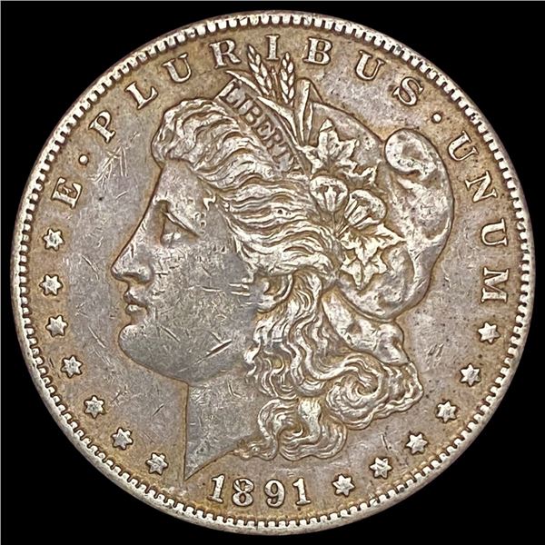 1891 Morgan Silver Dollar NEARLY UNCIRCULATED