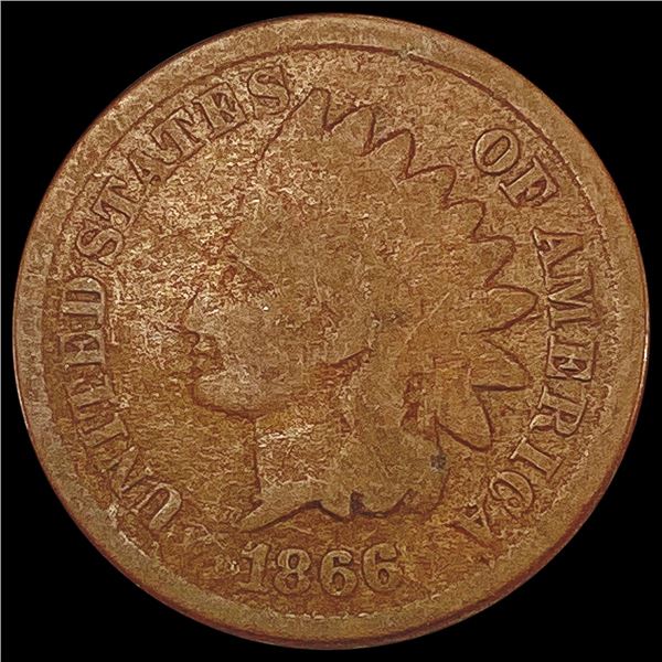 1866 Indian Head Cent NICELY CIRCULATED