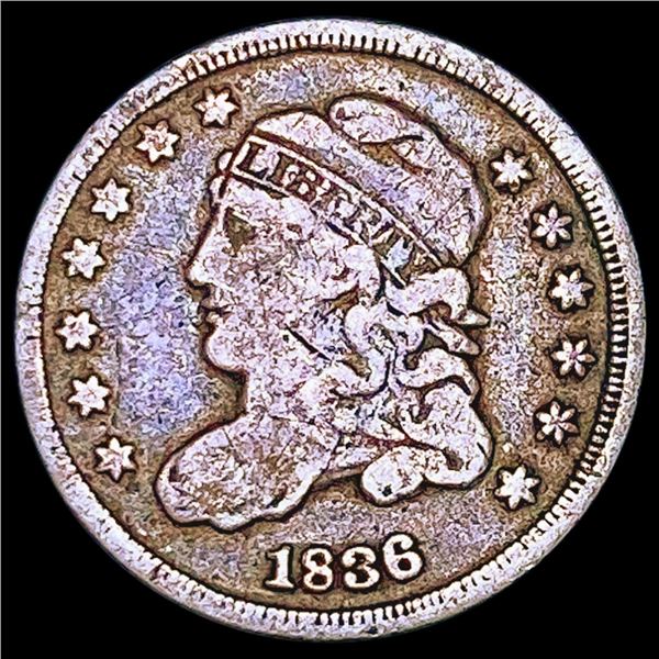 1836 Capped Bust Half Dime NICELY CIRCULATED