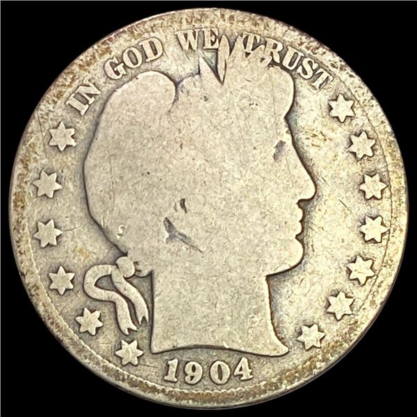 1904-S Barber Half Dollar NICELY CIRCULATED