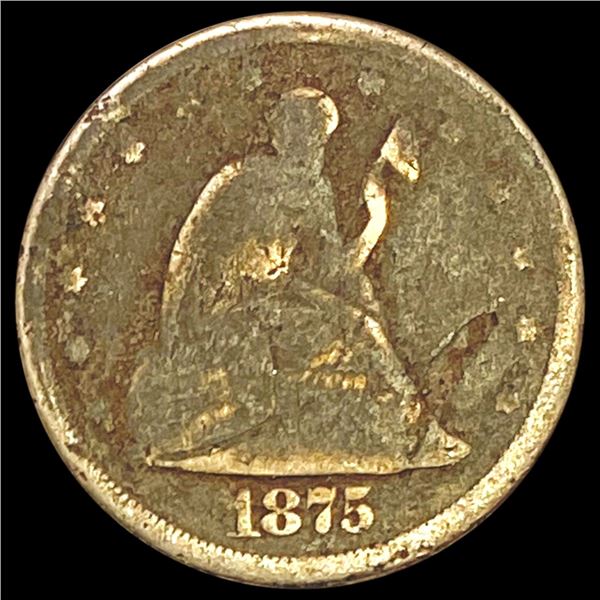 1875-CC Twenty Cent Piece NICELY CIRCULATED