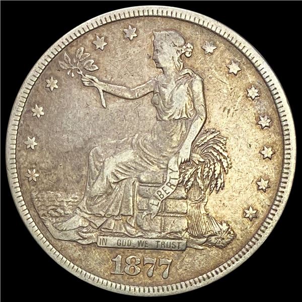 1877 Silver Trade Dollar LIGHTLY CIRCULATED