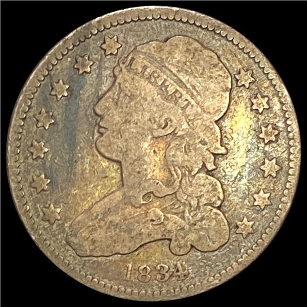 1834 Capped Bust Quarter LIGHTLY CIRCULATED