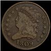 Image 1 : 1809 Classic Head Half Cent LIGHTLY CIRCULATED LI