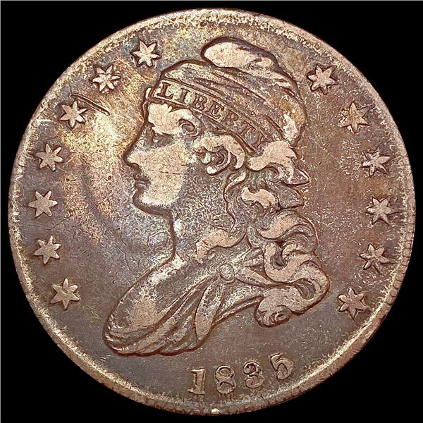1835 Capped Bust Half Dollar LIGHTLY CIRCULATED