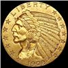 Image 1 : 1908 $5 Gold Half Eagle CLOSELY UNCIRCULATED