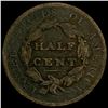 Image 2 : 1828 Classic Head Half Cent NICELY CIRCULATED NIC