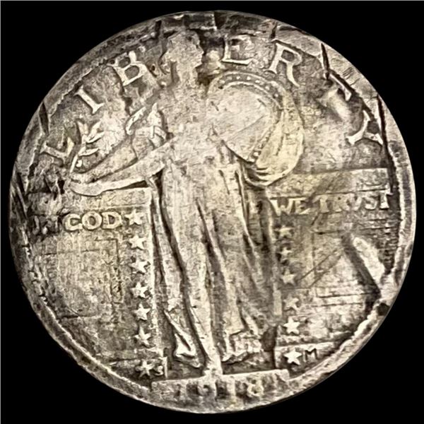 1918-S Standing Liberty Quarter NICELY CIRCULATED