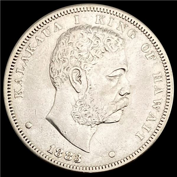 1883 Hawaii Dollar NEARLY UNCIRCULATED NEARLY UNC