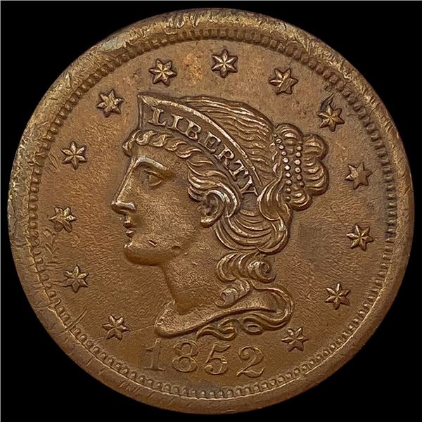 1852 Braided Hair Large Cent UNCIRCULATED UNCIRCU