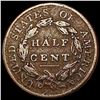 Image 2 : 1809 Classic Head Half Cent NICELY CIRCULATED